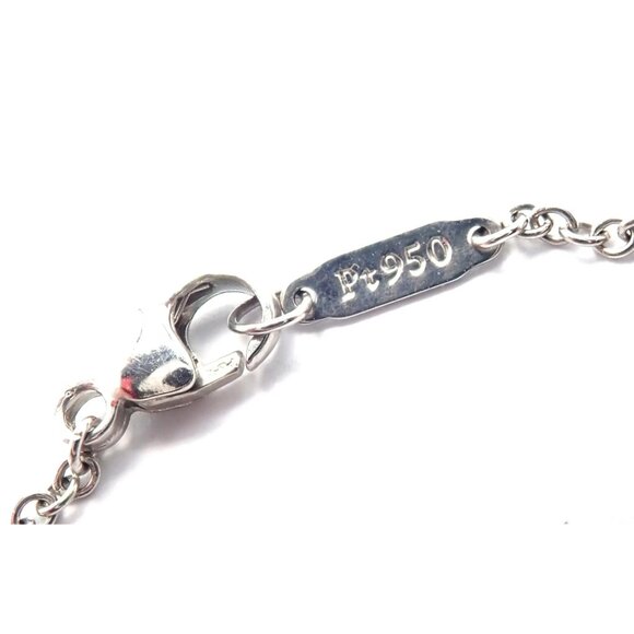 Authentic! Tiffany & Co Victoria Platinum Diamond Mixed Cluster Pendant Necklace - Picture 9 of 13